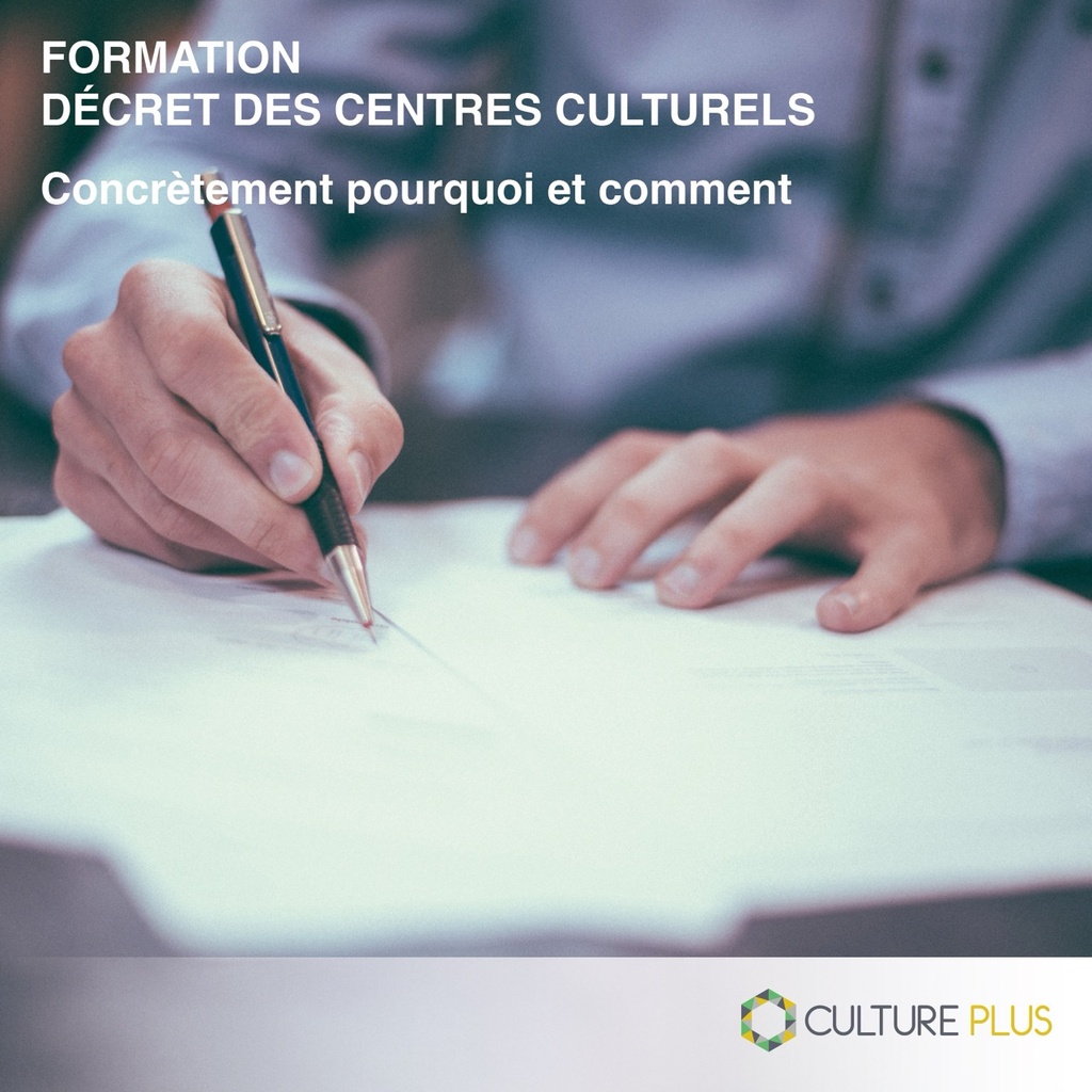 Formation : Décret des Centres Culturels