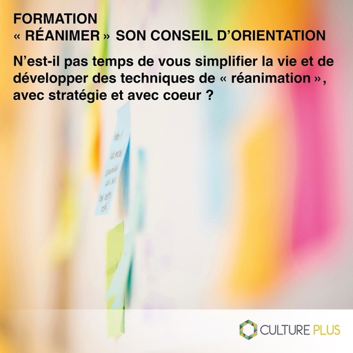 Formation : "Réanimer" son conseil d'orientation